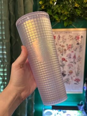 Matte Iridescent Gridded Venti Tumbler